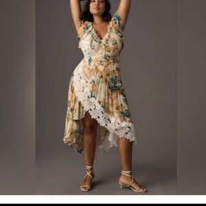 Anthropologie Multicolor Asymmetrical Dress